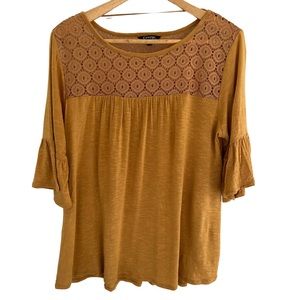MUSTARD YELLOW TOP